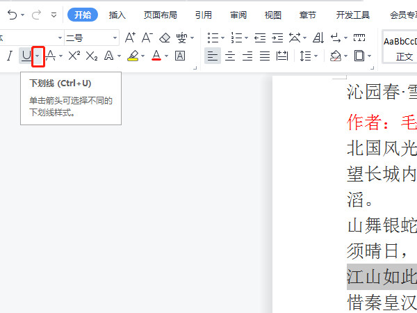 word里怎么给文字添加双实线