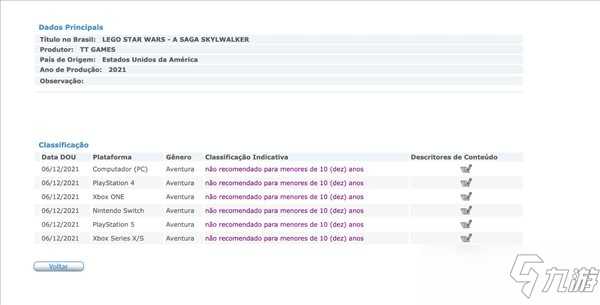 《乐高星战：天行者传奇》通过巴西分级 Xbox页面上线