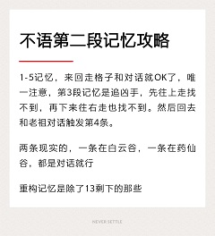 灵历十八年寻找记忆攻略大全3