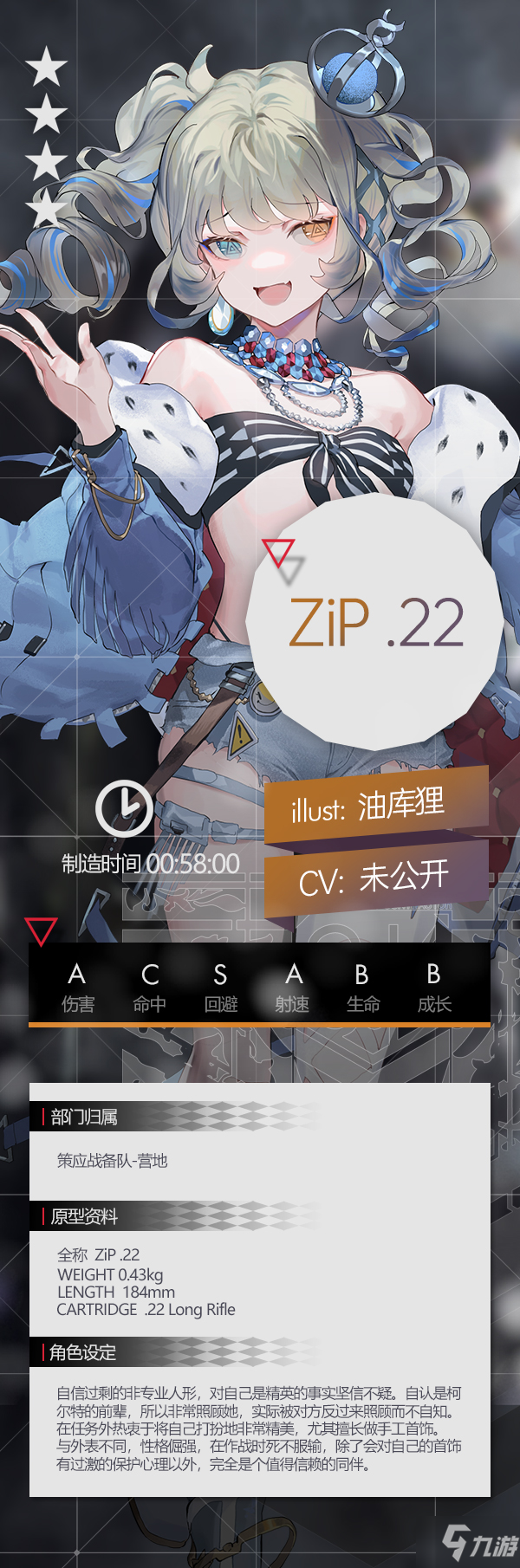 少女前线四星手枪ZiP22怎么样 少女前线四星手枪ZiP22介绍