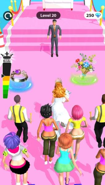 新娘穿裙子加速跑游戏中文版下载（Bridal Dress up run） v1.5