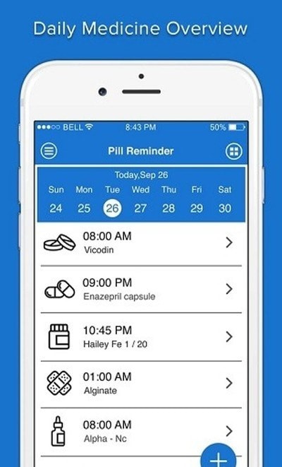 Pill Reminder app