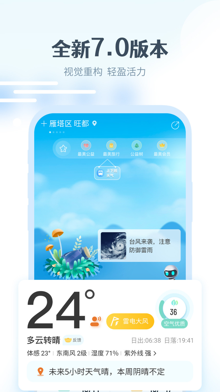 最美天气旧版本APP截图