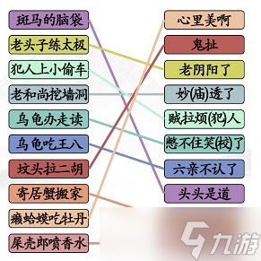 汉字找茬王搞怪歇后语怎么过 关卡攻略分享