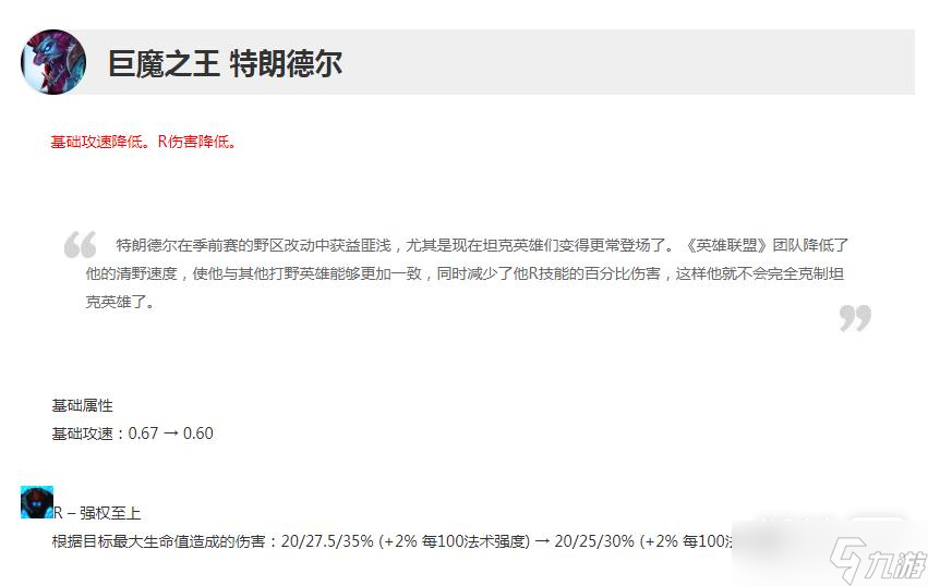 《英雄联盟》12.23版本正式服巨魔削弱详情