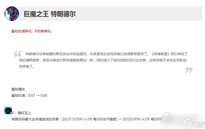 《英雄联盟》12.23版本正式服巨魔削弱一览