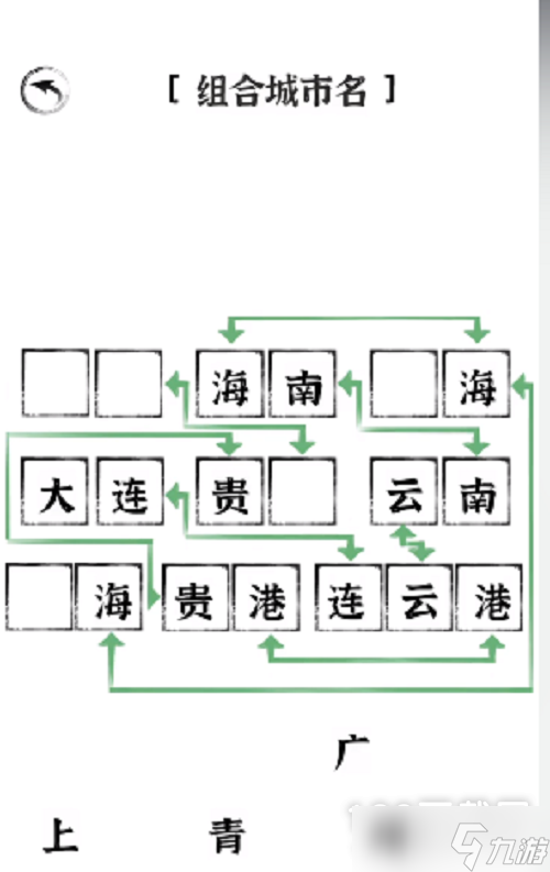 《文字进化》组合城市名一览