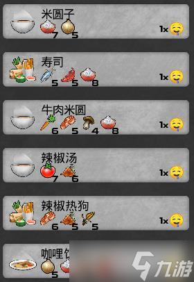 《我的水世界求生》全食谱材料详情