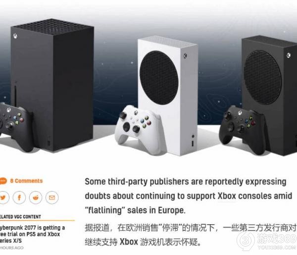 Xbox面临销量信任危机：第三方发行商表达担忧