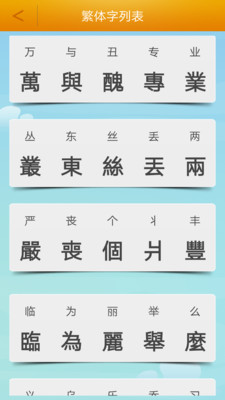 繁体字转换器APP截图