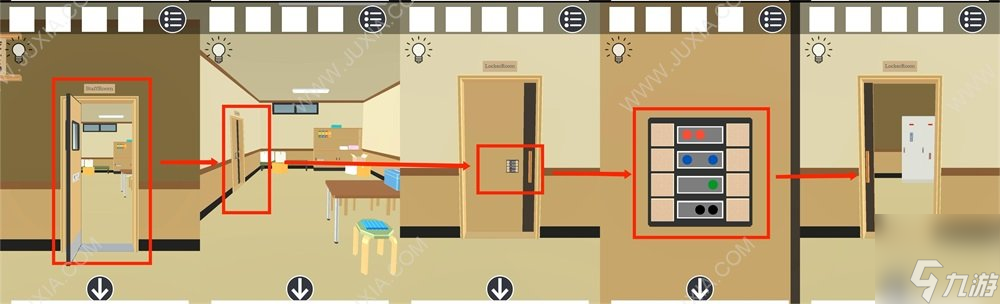 逃离日本回转寿司店攻略下 门点击顺序是什么