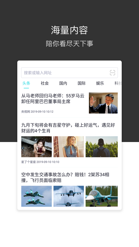 绿叶浏览器APP截图