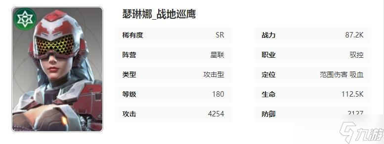 星际52区瑟琳娜角色技能属性介绍