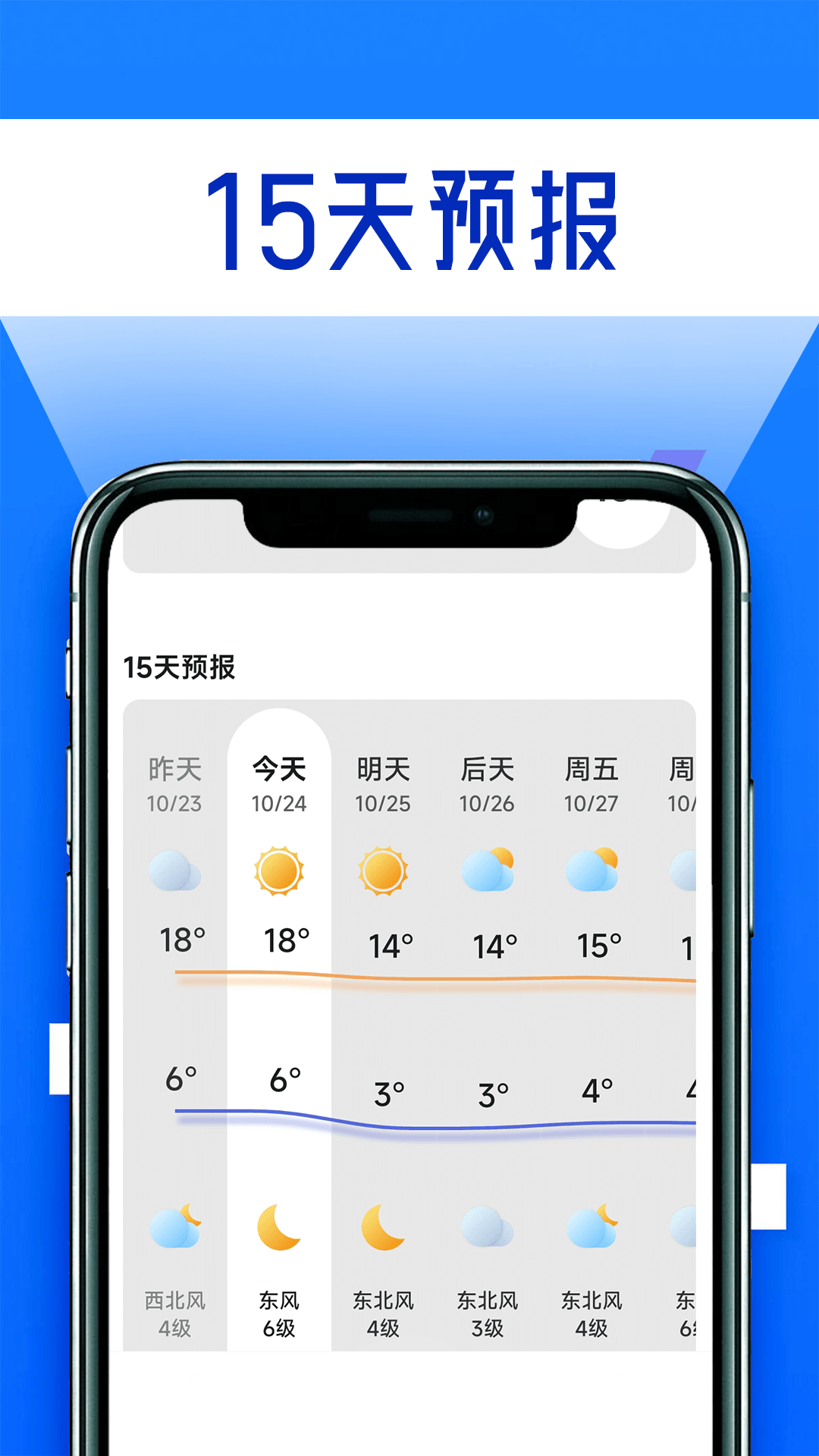 宵宵蓝色天气APP截图