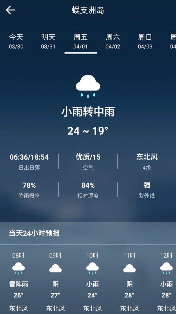 知趣天气安卓版v2.9.1APP截图