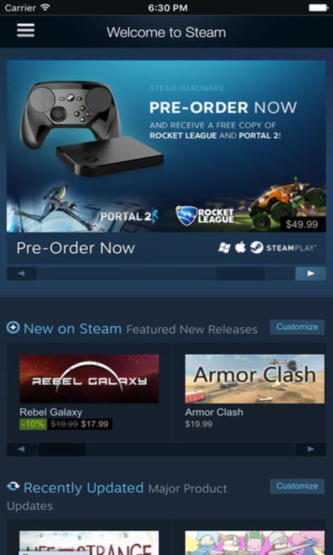 steam 官方网站入口APP截图