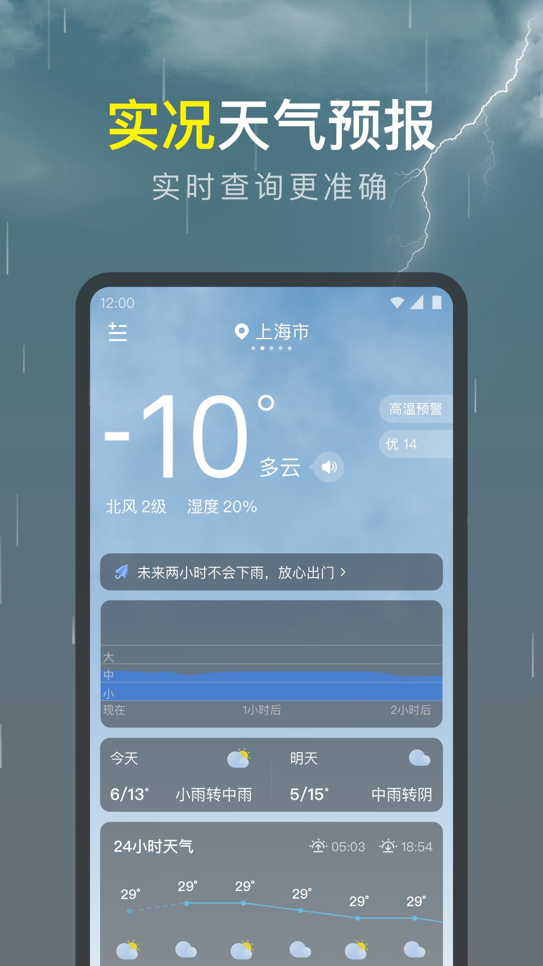 识雨天气预报APP截图