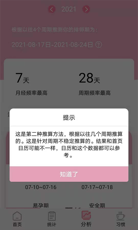 安全期排卵期计算安卓版v1.3.3APP截图