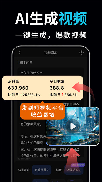 AI视频绘图写作精灵APP截图