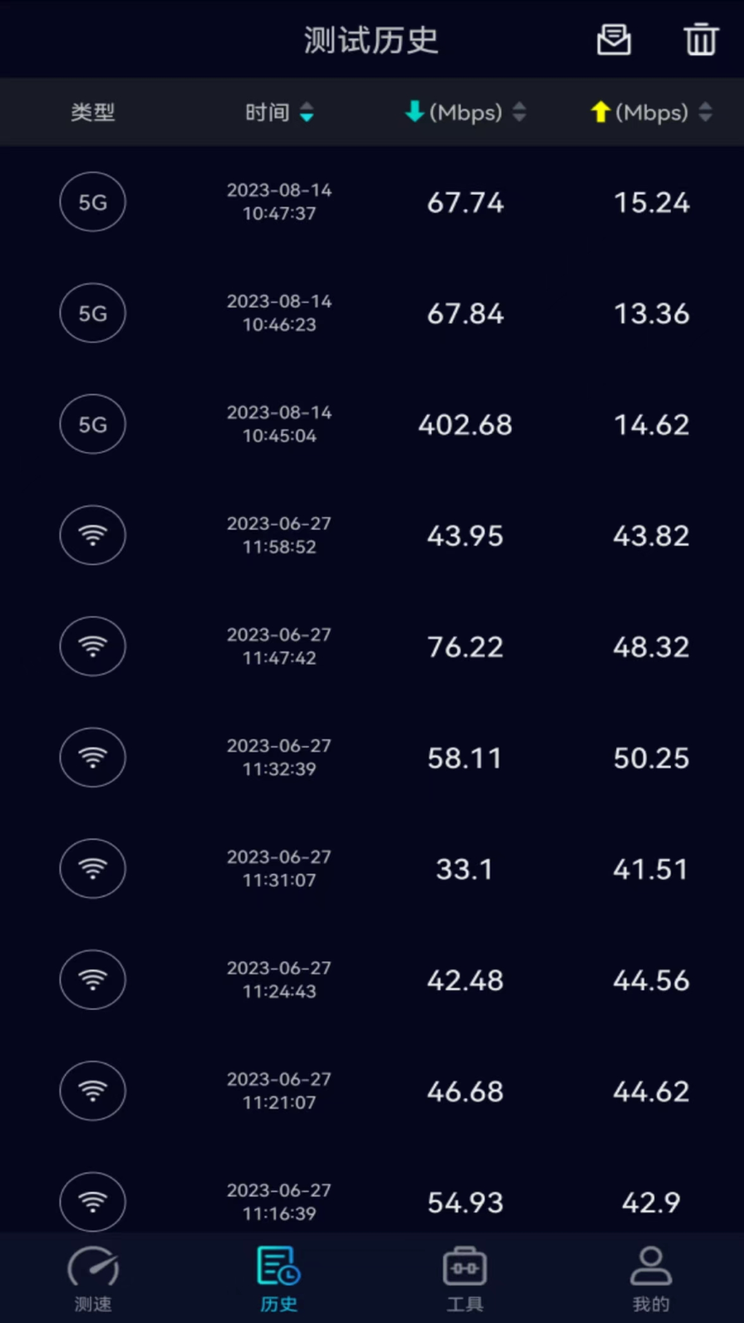 speedtest5g安卓版v2.2.9